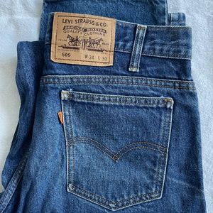 Two Levi’s Men 505 W34xL30 Jeans for the Price!